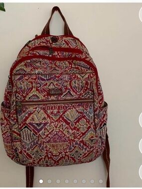 Sakroots Red Multicolor Patterned Women's Backpack